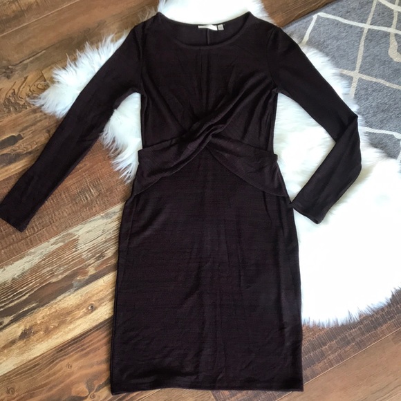 RD Style Fitted Cross Front Dress - Picture 2 of 5